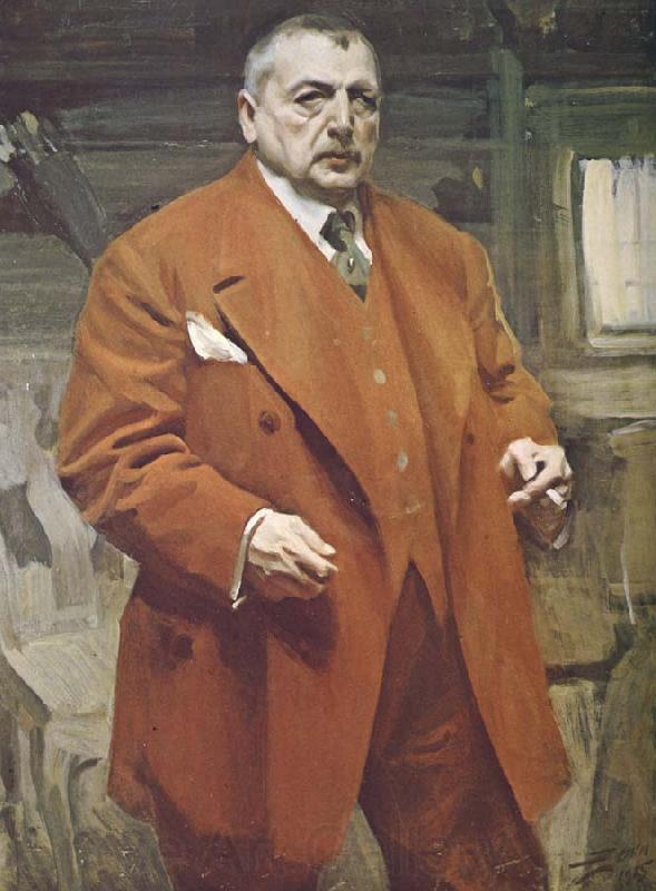 Anders Zorn jag i roda kostymen